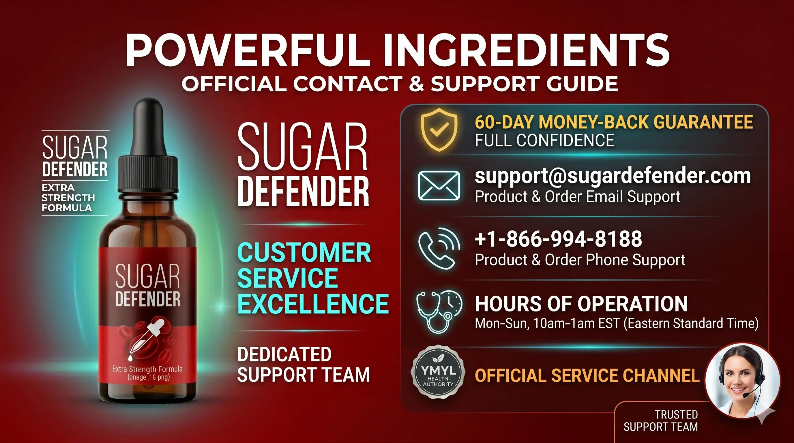 sugar defender customer service
