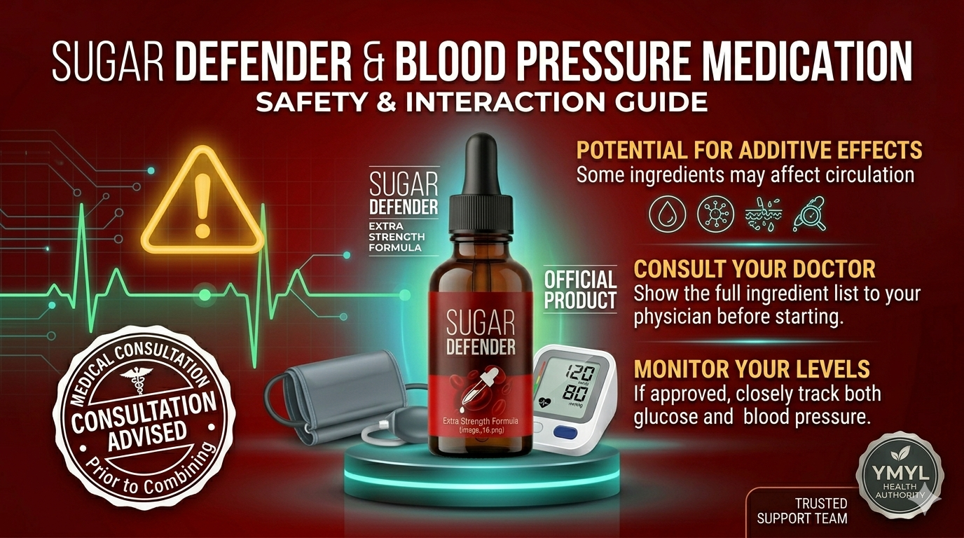 Does Sugar Defender interfere with blood pressure medication?